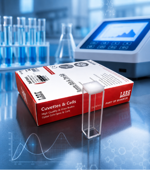 LARK laboratory cuvettes used for sample analysis