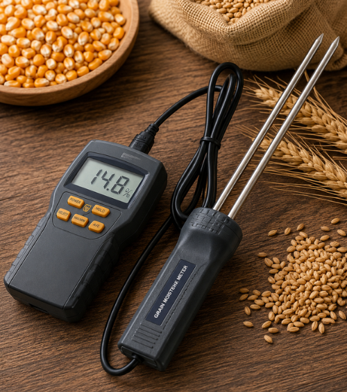 Grain moisture meter for accurate testing