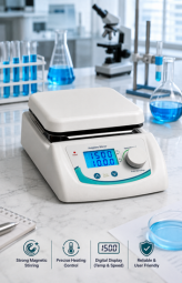 Digital Magnetic Stirrer with Hotplate, 5 Ltr